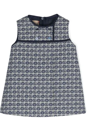 Gucci Vestido con motivo Double G en jacquard