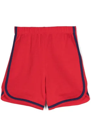 Gucci Shorts de piqué con bordado Monster
