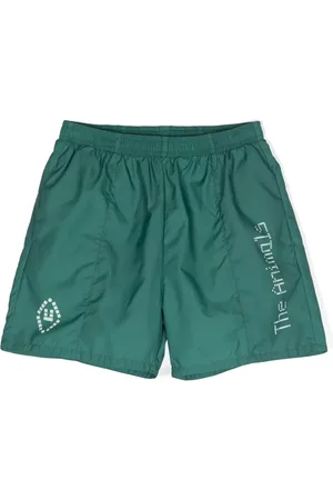 The Animals Observatory Shorts de playa con logo estampado