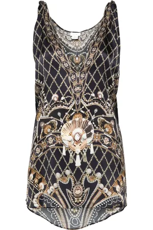 Camilla Camiseta con detalles de strass