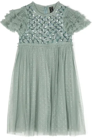 Needle & Thread Vestido Heart Lattice