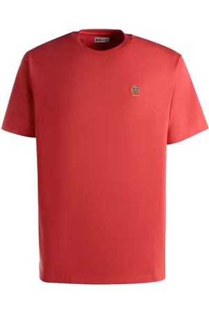 Bally Playera con cuello redondo y logo bordado