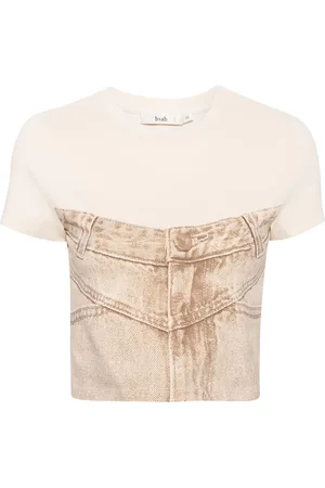 B+AB Playera corta estampada