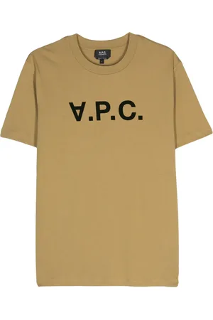 A.P.C. Playera con logo afelpado