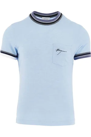 Salvatore Ferragamo Playera con ribete de rayas