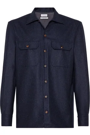 Brunello Cucinelli Sobrecamisa manga larga