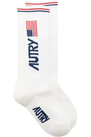 Autry Calcetines tejidos con logo en intarsia