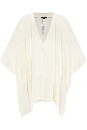 Balmain Vestido corto de playa con logo en jacquard