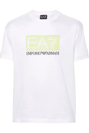 EA7 Playera con detalle del logo y apliques