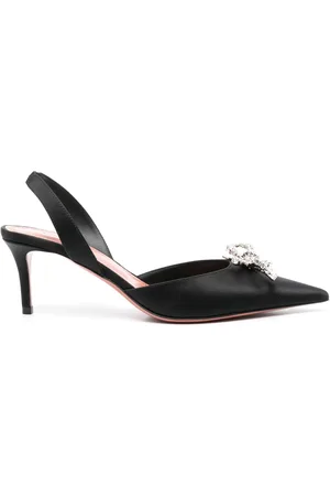 Amina Muaddi Zapatillas Rosie con tacón de 70mm