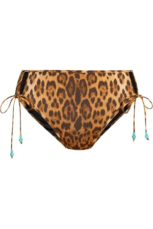 La Perla Bikinis bottom con estampado de leopardo