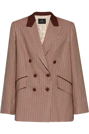 Paul Smith Blazer con motivo de cuadros y doble botonadura