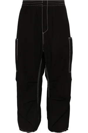 SUNNEI Pantalones cargo con costuras en contraste