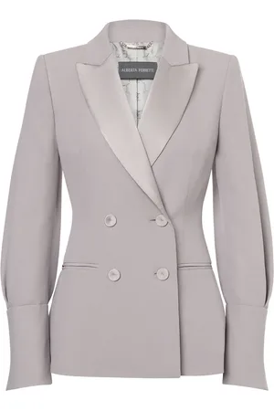 Alberta Ferretti Blazer con doble botonadura y solapas de pico