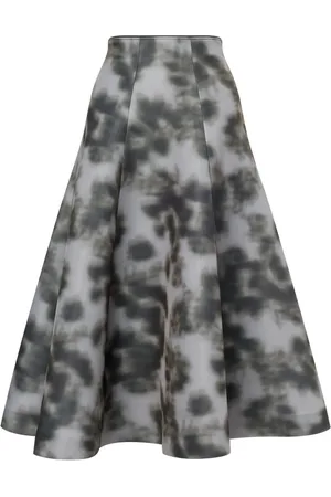 Serafini Falda midi con estampado digital