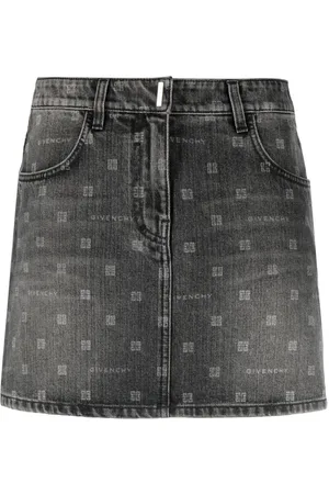 Givenchy Falda de mezclilla con monograma