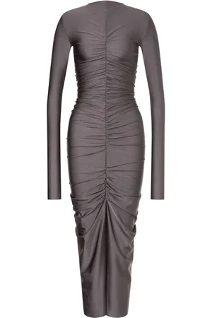 Serafini Vestido midi con diseño fruncido