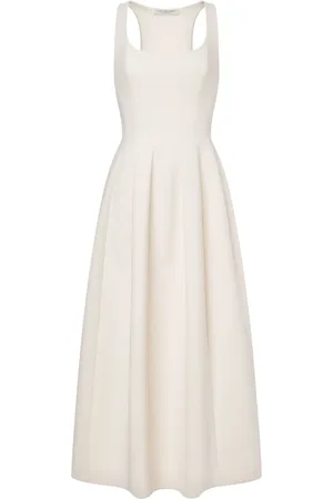 Serafini Vestido con cuello cuadrado