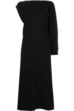 Givenchy Vestido fruncido con una sola manga