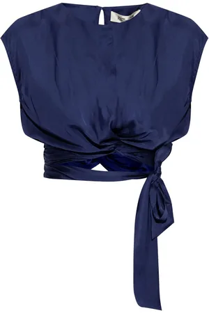 Diane von Furstenberg Top corto con detalle de nudo