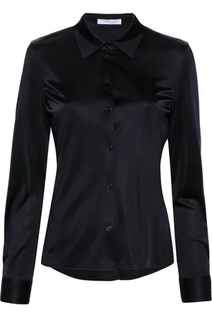Helmut Lang Camisa de jersey con cuello