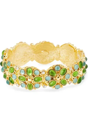 Kenneth Jay Lane Brazalete con detalles de cristal