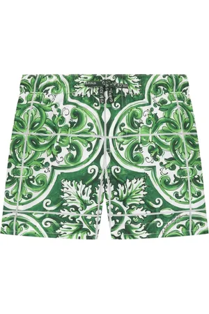 Dolce & Gabbana Shorts de playa con estampado Mayólica