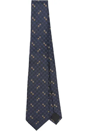 Gucci Corbata de seda con monograma