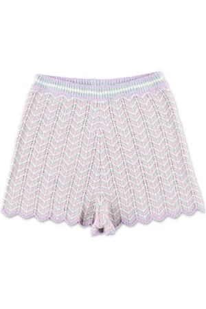 ZIMMERMANN Shorts tejidos con rayas estampas