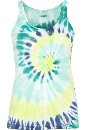KUJTEN Camiseta con estampado tie-dye