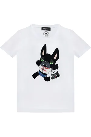 Dsquared2 Playera con perro estampado