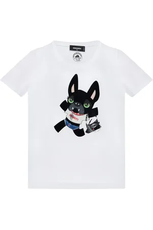 Dsquared2 Playera con perro estampado