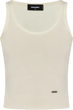 Dsquared2 Camiseta tejida con placa del logo