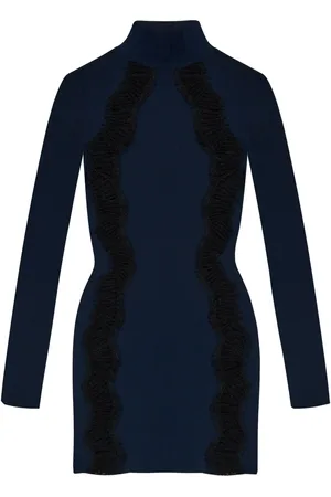 Stella McCartney Vestido corto con detalle de perforaciones