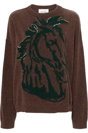 HENRIK VIBSKOV Suéter con motivo Horse Head en jacquard