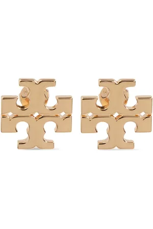 Tory Burch Aretes con apliques del logo
