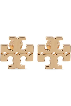Tory Burch Aretes con apliques del logo