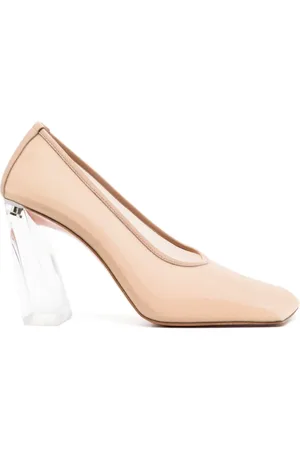 Amina Muaddi Zapatillas Charlotte con tacón de 100mm