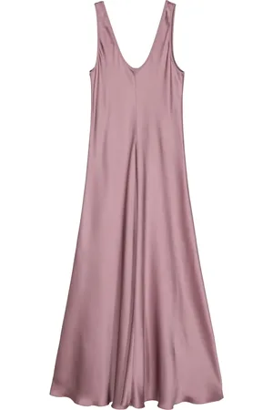 FORTE FORTE Vestido midi de satén sin mangas