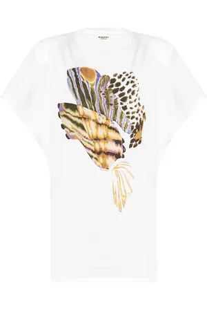 Marant Etoile Vestido Eabine con estampado gráfico
