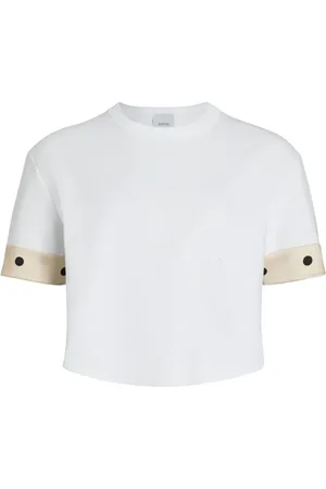 Patou Playera corto con puños de seda