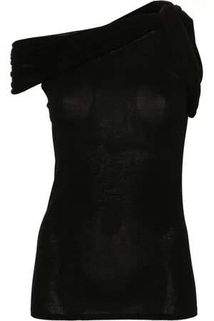 Rick Owens Top tejido con detalle retorcido