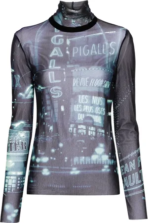 Jean Paul Gaultier Playera de malla con estampado Pigalle