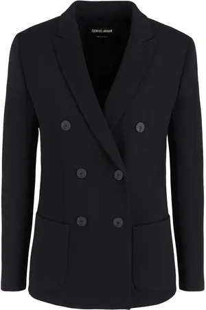 Giorgio Armani Blazer con doble botonadura y solapas de muesca
