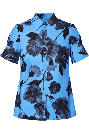 Erdem Camisa de popelina con estampado floral