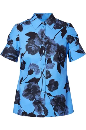 Erdem Camisa de popelina con estampado floral