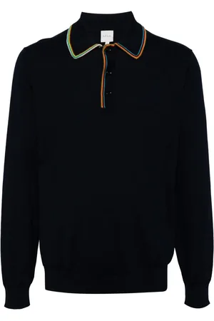 Paul Smith Playera tipo polo con ribete de rayas