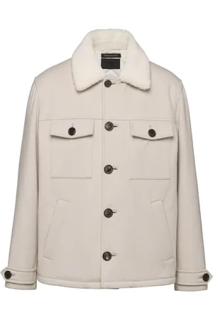 Prada Chamarra con cuello texturizado
