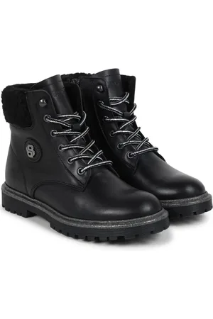 HUGO BOSS Botas militares con agujetas