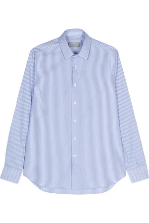 CANALI Camisa manga larga con rayas estampadas
